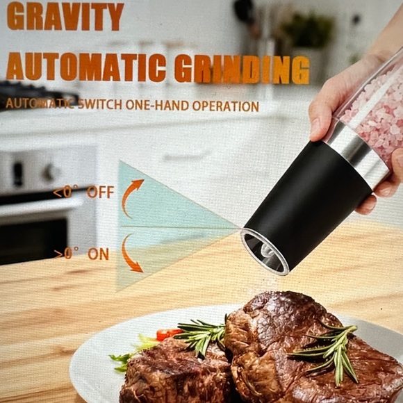 Electric Pepper Grinder with Blue LED Light - Picture 3 of 3